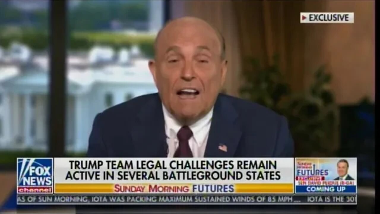 Rudy Giuliani at Maria Bartiromo