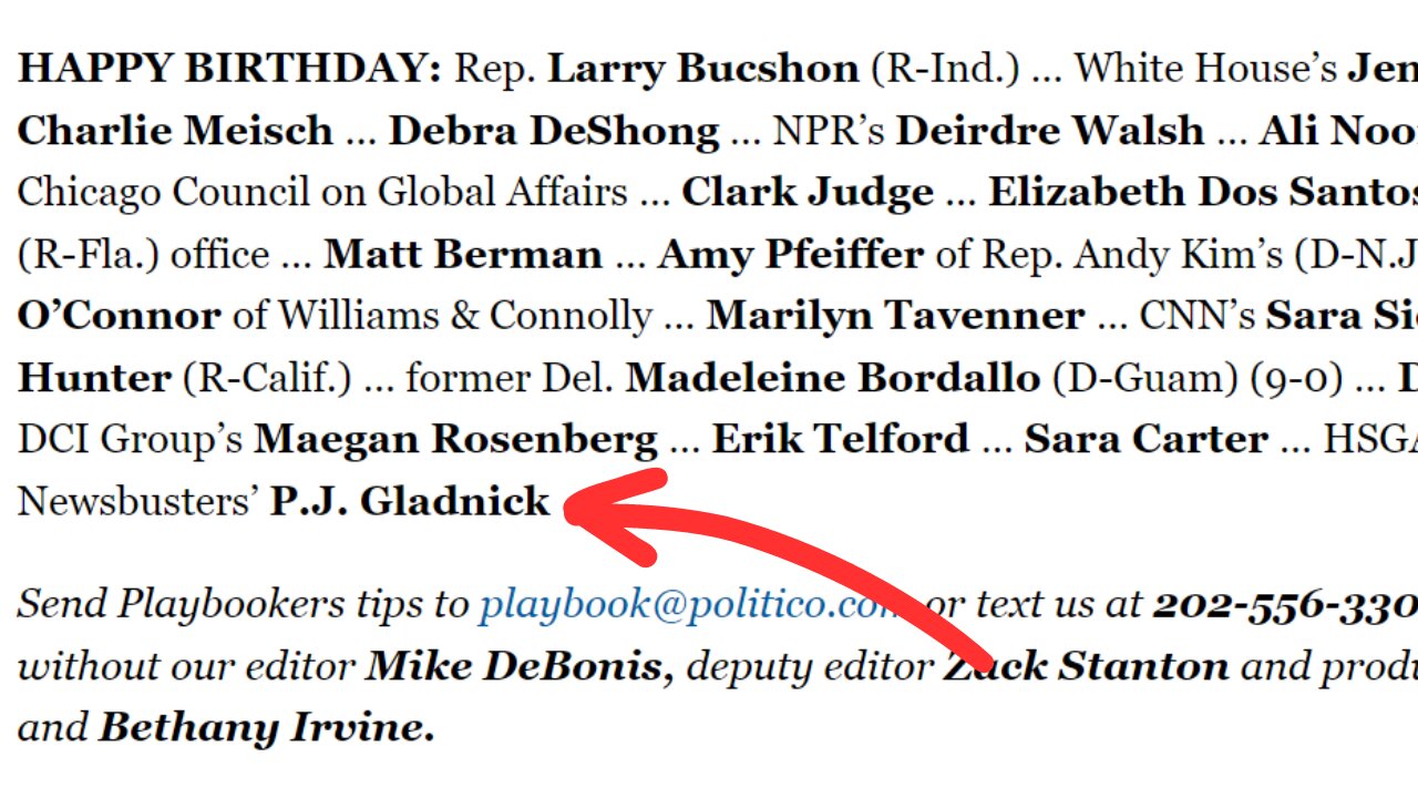 Politico Wishes Me Happy Birthday Despite My BRUTAL Story About Them