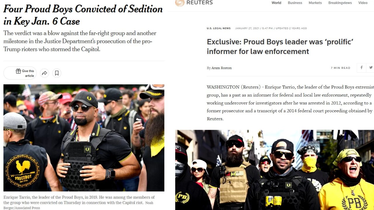 Proud Boys leader Enrique Tarrio convicted of Jan. 6 seditious conspiracy