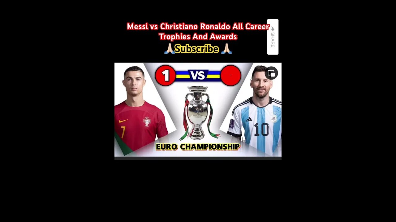 Messi vs Ronaldo All Career Trophies And Awards