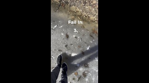 Walking On a Frozen Canal