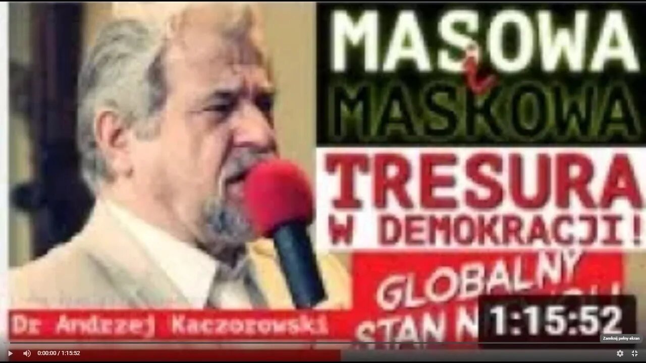 MASOWA I MASKOWA TRESURA W DEMOKRACJI ! GLOBALNY STAN NIEWOLI,,CZŁOWIEK TWORZY SAMEGO SIEBIE,, ATN