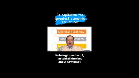 It’s capitalism really the best economic structure for a society?