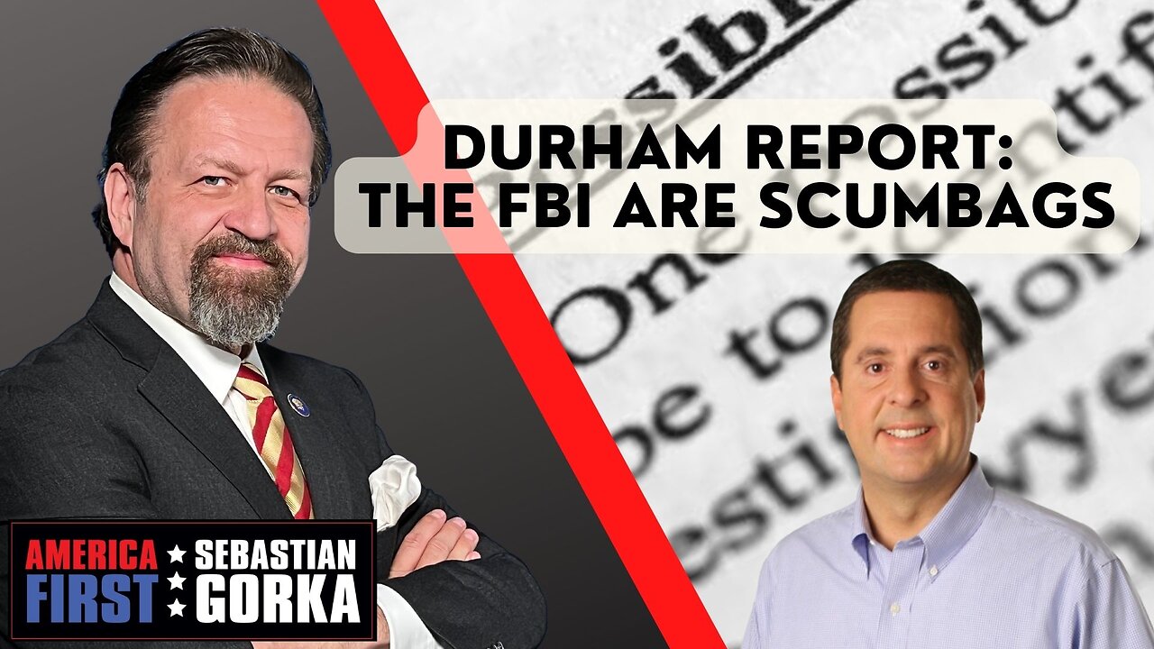 Durham Report: The FBI are Scumbags. Devin Nunes with Sebastian Gorka on AMERICA First