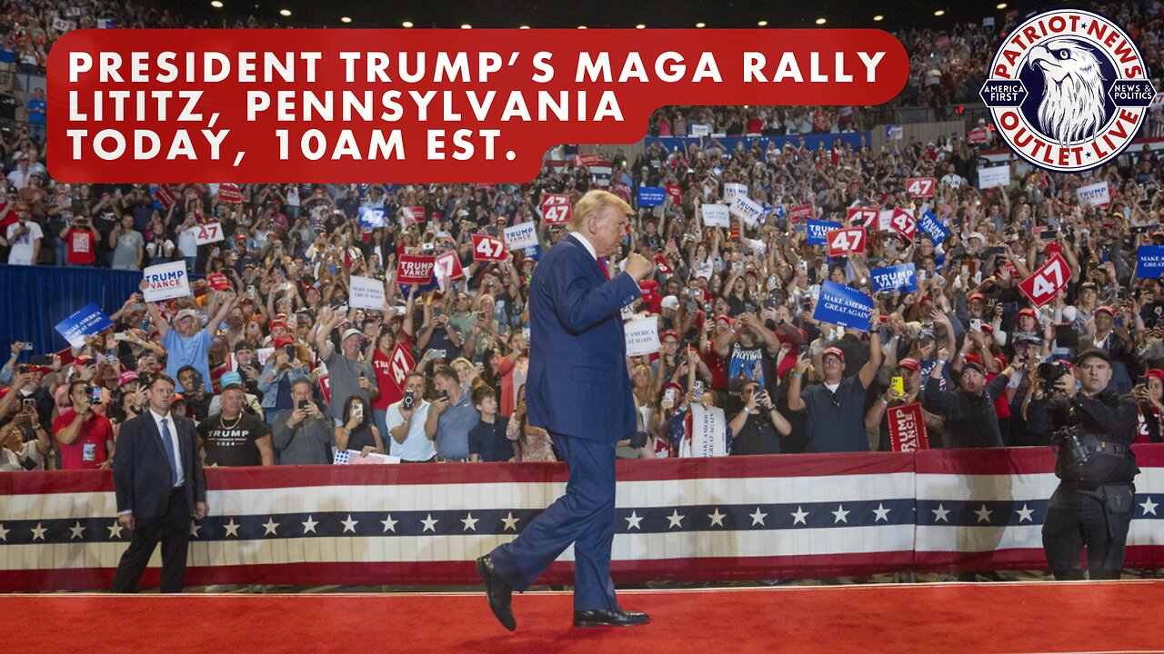 FULL SPEECH REPLAY: President Trump's MAGA Rally, Lititz, PA. | 11-03-2024