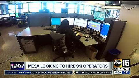 Mesa looking to hire 911 operators