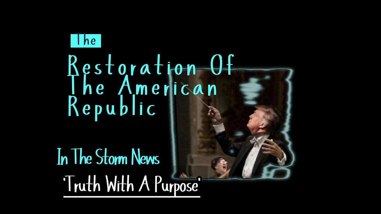 I.T.S.N. is proud to present: 'The Restoration of the American Republic.' March 20