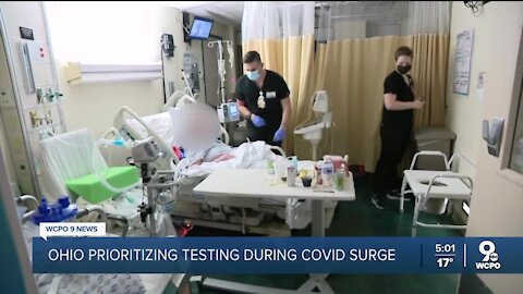 Ohio prioritizing testing during COVID surge