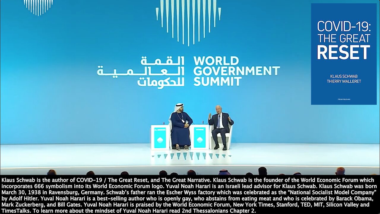 Great Reset | "Artificial Intelligence Particularly If It's Self-Replicating? Synethic Biology? Who Masters Those Technologies Will Be the Master of the World. " - Klaus Schwab