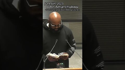 (2/3) John Amanchukwu Public Comment (06-06-2023) #shorts #shortsfeed #news #politics #school
