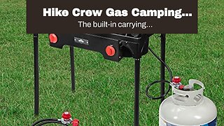 Hike Crew Gas Camping Stove Portable Double Propane Burner