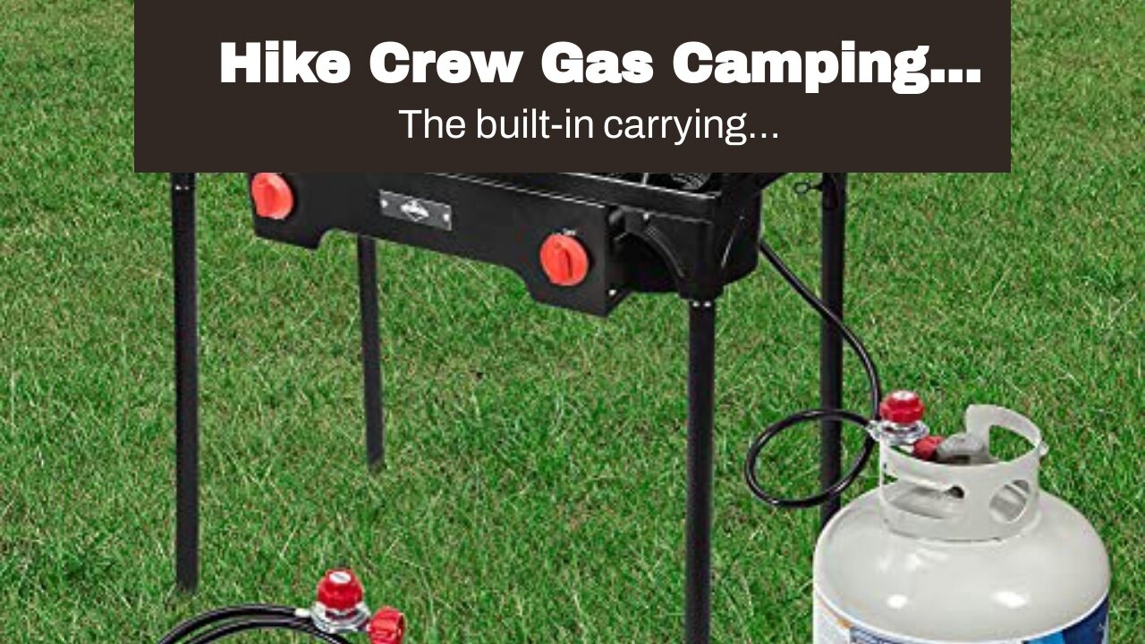 Hike Crew Gas Camping Stove Portable Double Propane Burner