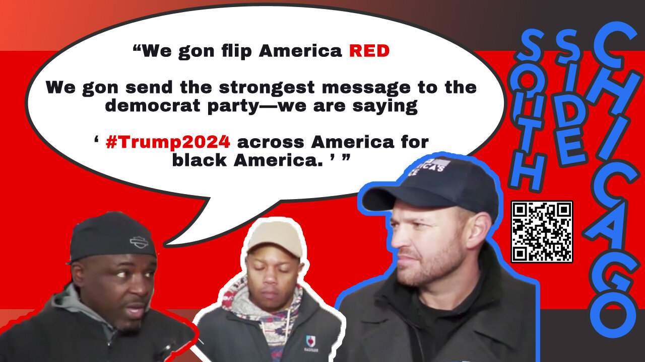 "..send democrat America/Chicago a message..saying 'Trump 2024' across America for black America"