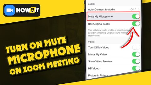 How to turn on mute My microphone on Zoom