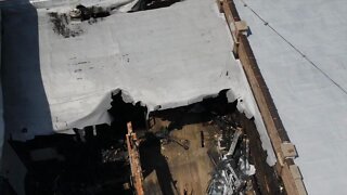 Aftermath of the fire at Woodward Bar & Grill in Detroit