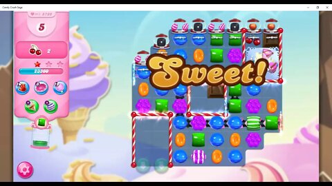 Candy Crush Level 5732 Talkthrough, 20 Moves 0 Boosters
