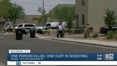 1 dead, 1 hurt in shooting near 83rd Avenue and Broadway Road
