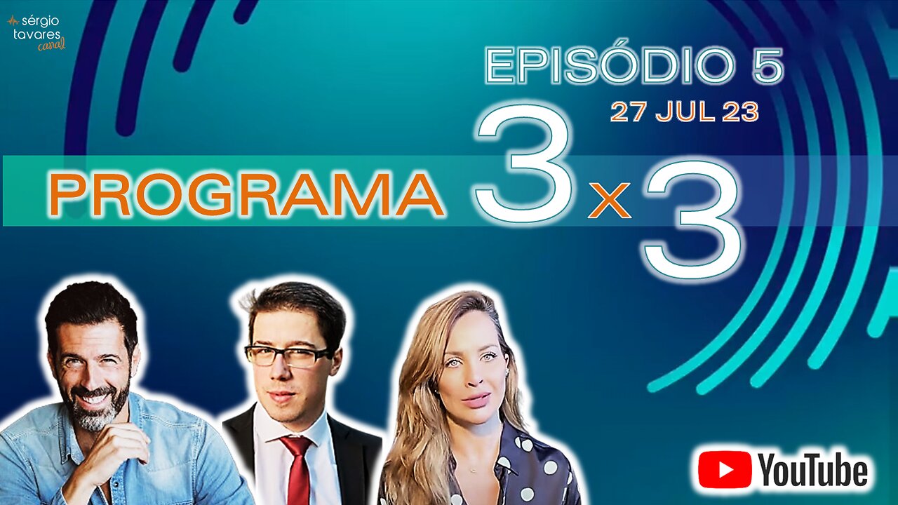 🎙️ Programa "3 x 3" - Episódio 5 - Adenochromo; Reino do Pineal; Nova pandemia da OMS (27/07/2023)