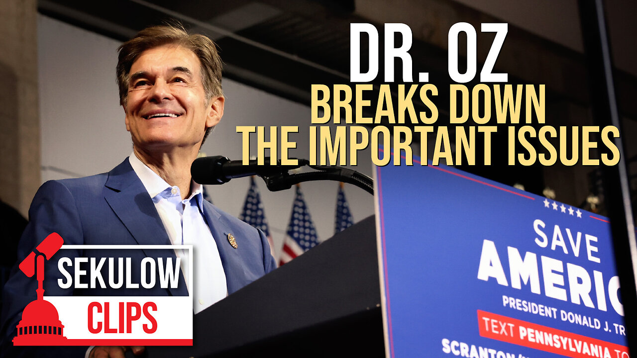 Dr. Oz Breaks down the Most Important Issues Facing the Nation