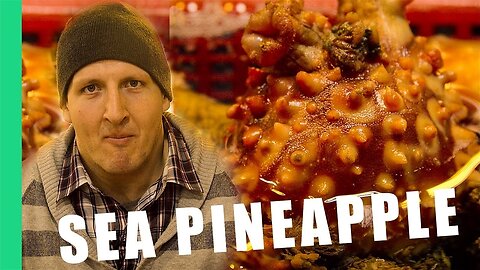 Eating Sea Pineapple (멍게) in South Korea