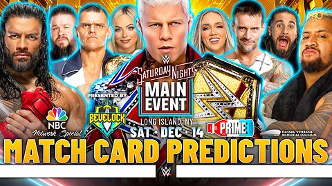 WWE Saturday Night's Main Event 2024 - Match Card Predictions | Bevelock