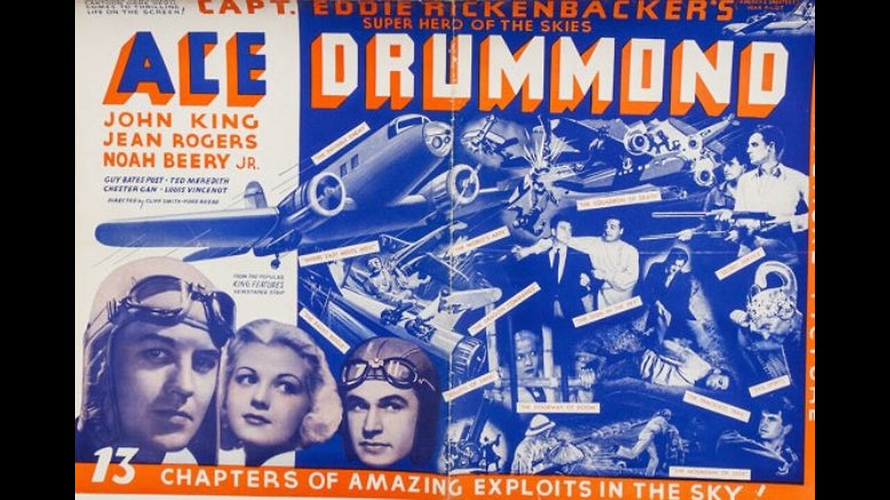 ACE DRUMMOND (1936)--a 13-chapter colorized serial in one video.