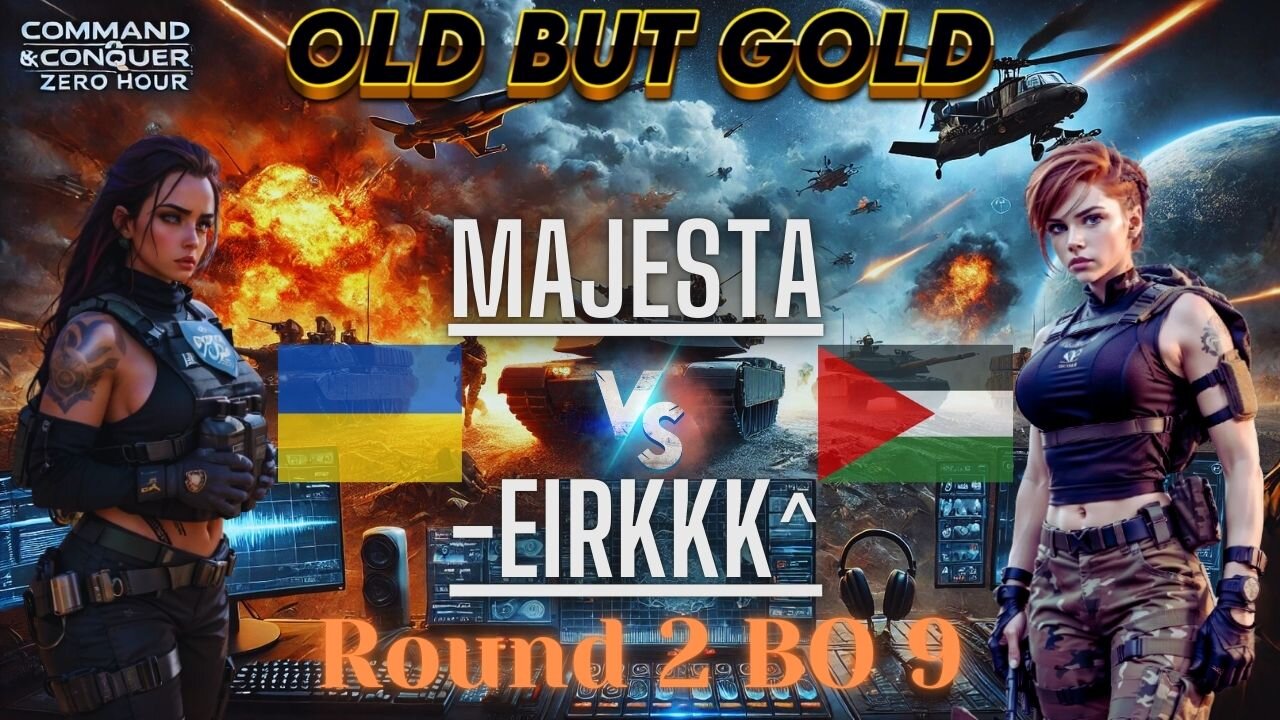 Турнир "Old But Gold" | Majesta vs -EirkKk^ | Round 2 BO9 #CnC #GENERALS #zero_hour