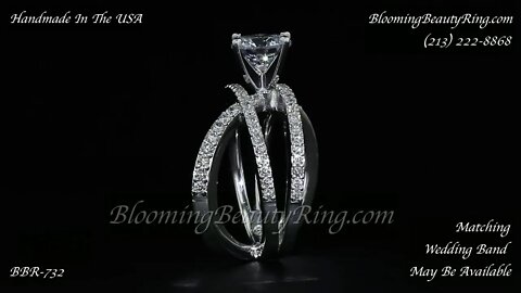 BBR 732E Engagement Ring By BloomingBeautyRing.com