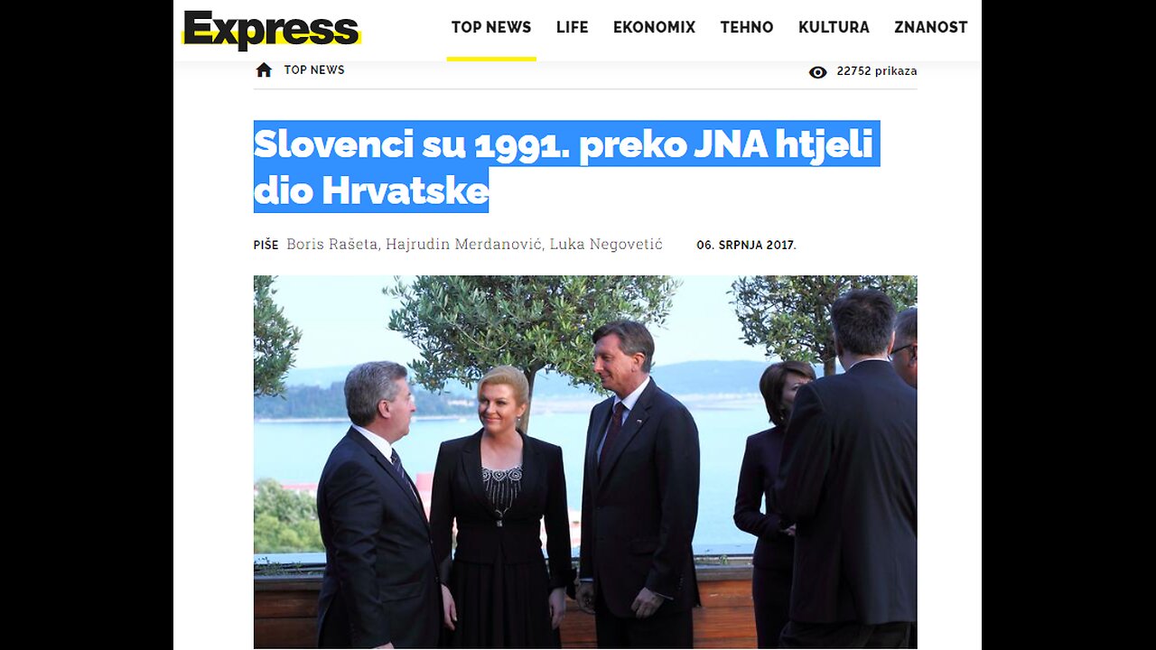 Slovenia WANTED WITH YUGOSLAV ARMY ASSSTANCE A PART OF CROATIA IN 1991