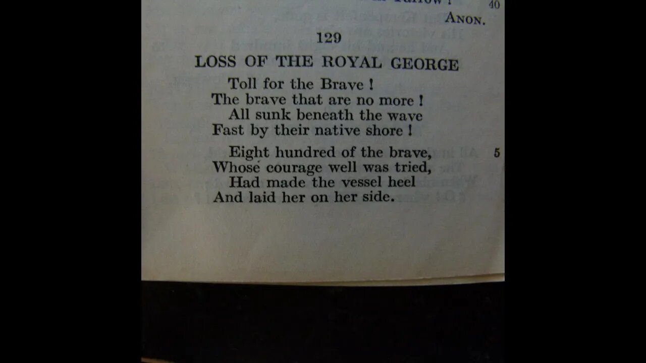 Loss of the Royal George - J. Gay