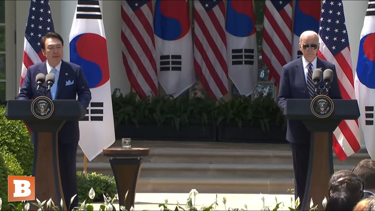 LIVE: President Biden hosting joint press conference with President Yoon of South Korea...