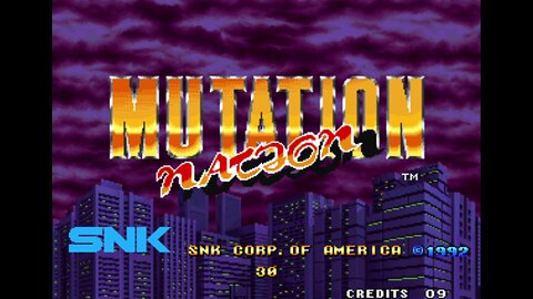 Mutation Nation Arcade Game, SNK 1992, playthrough