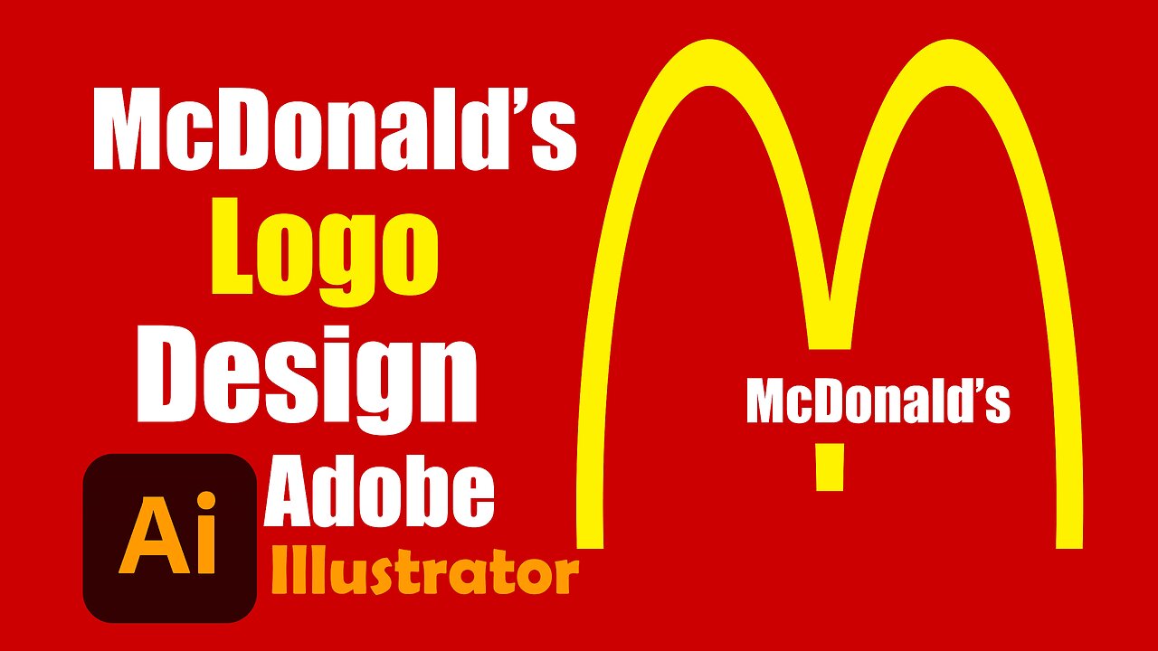 McDonald's Logo Design in Illustrator