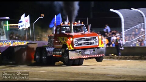 Intense Frame Twisting Power Pro Stock Semi Truck Pull