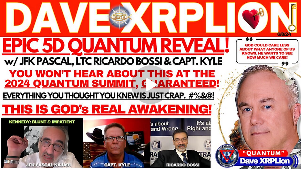 Dave XRPLion - MIND-BLOWN - JFK, PASCAL, BOSSI, CAPT KYLE, 5D INTERVIEW - TRUMP NEWS