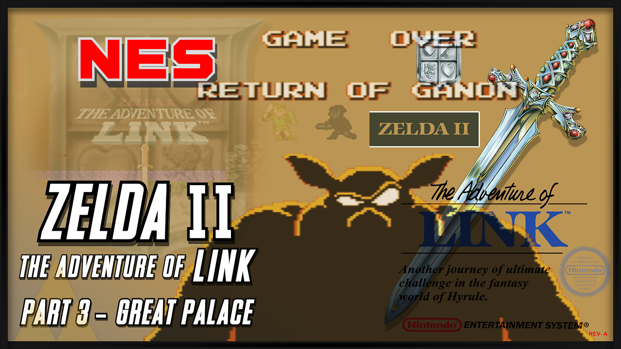 Zelda II: The Adventure of Link - [Part 3] The Great Palace (Nintendo)