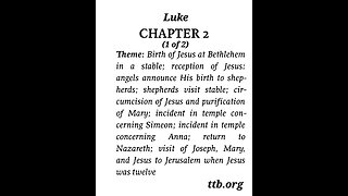 Luke Chapter 2 (Bible Study) (1 of 2)