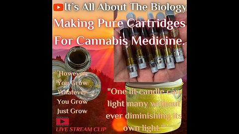 Making Pure Cartridges For Cannabis Medicine.