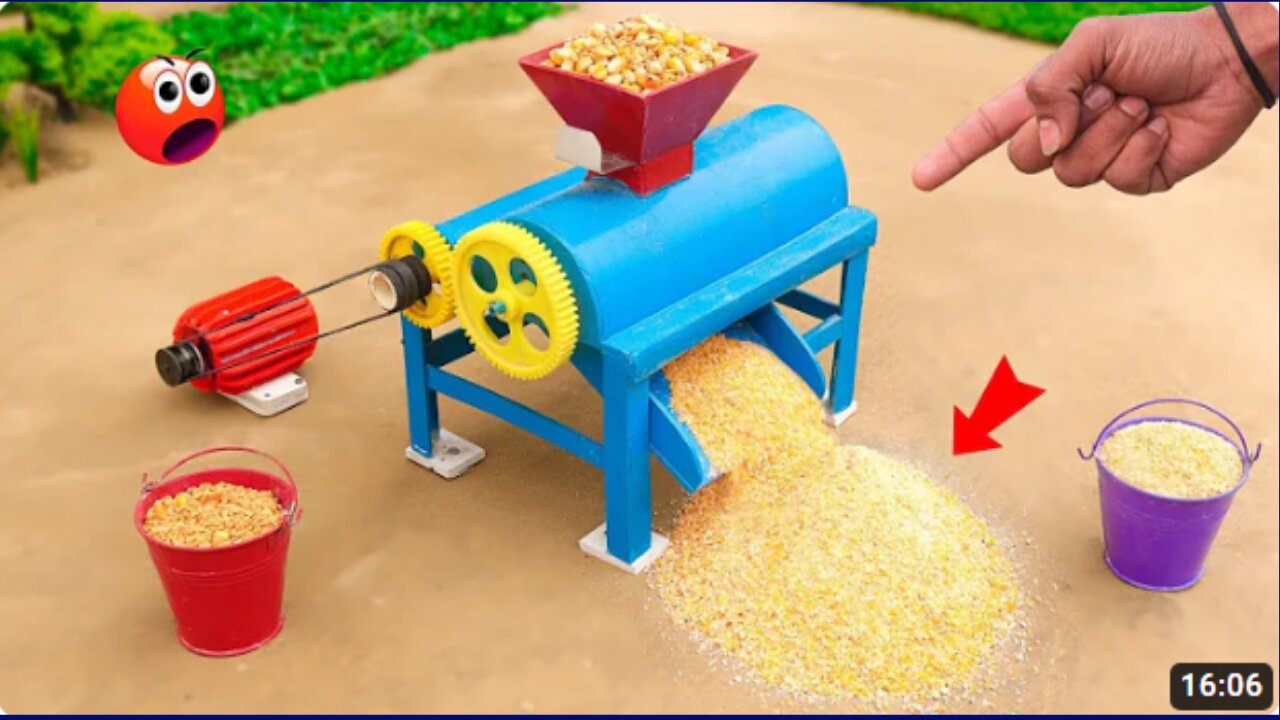 Diy mini Feed Processing machine for farm animals like cow, pig, sheep, duck | Mini Tractor |