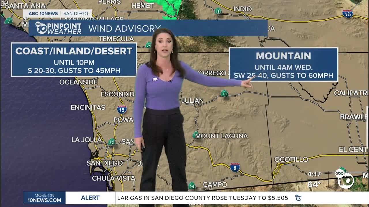 ABC 10News Pinpoint Weather with Meteorologist Megan Parry