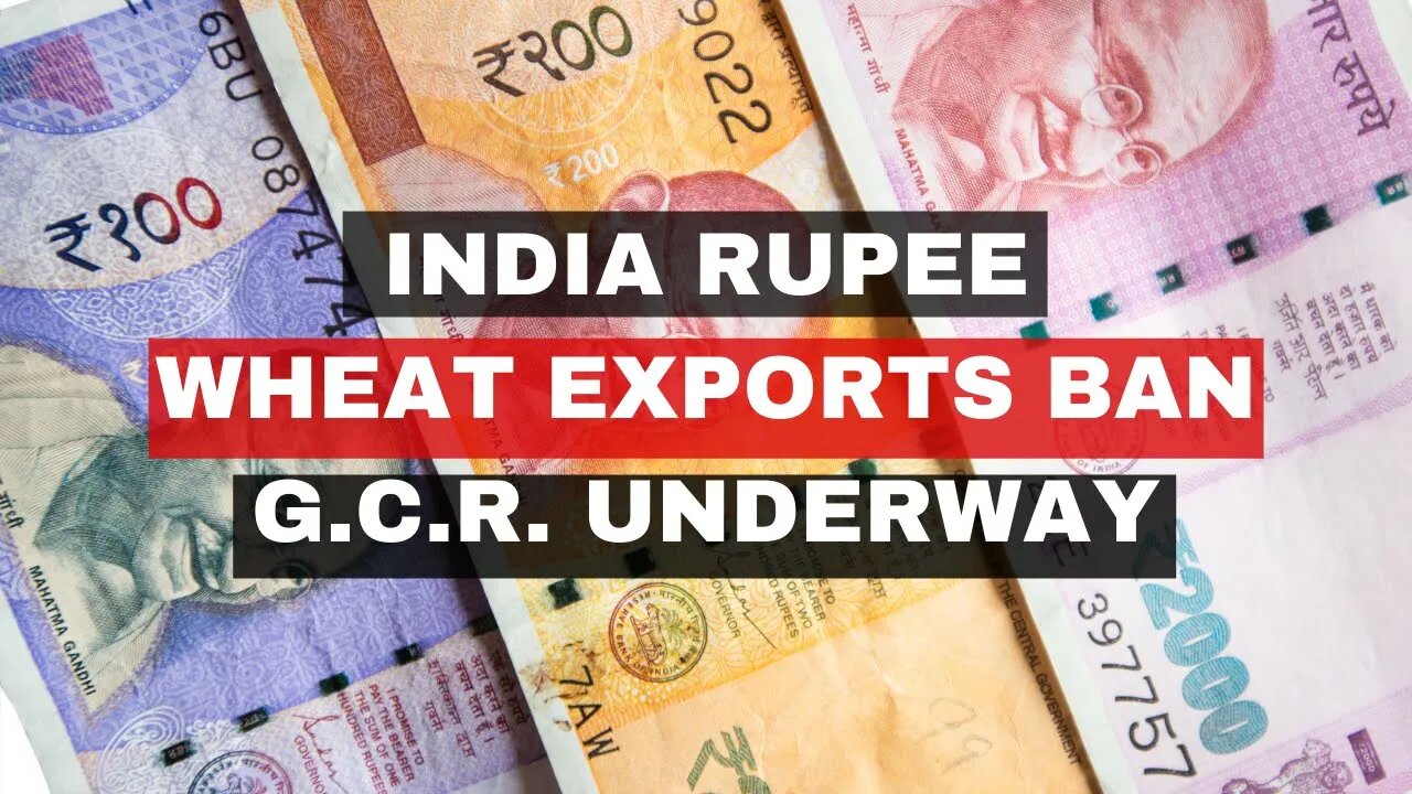 India Rupee - Bans Wheat Export Of Fear - Food Riots Start