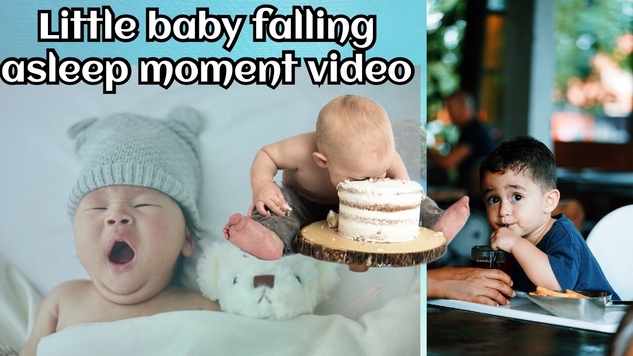 TRY NOT TO LAUGH | Little baby falling asleep moment video || cutest baby funny video.