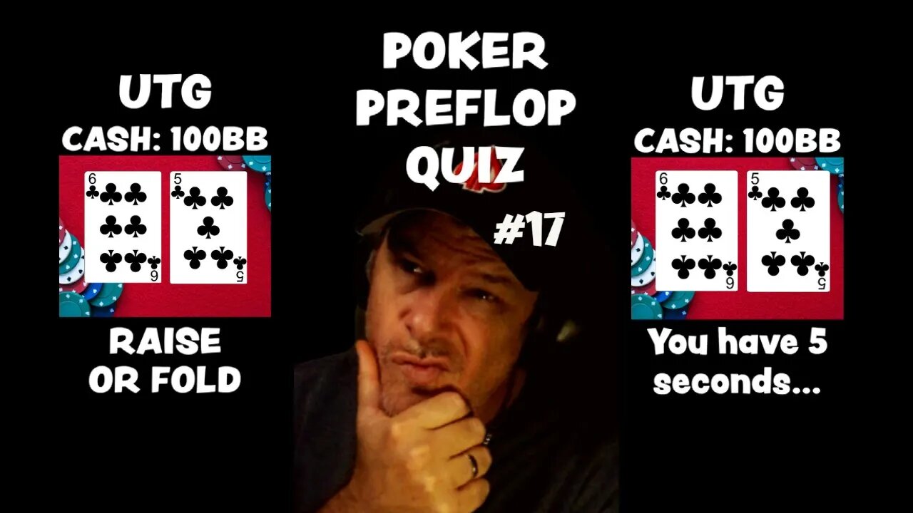 POKER PREFLOP QUIZ #17 - RAISE OR FOLD?