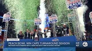 Michigan State caps turnaround season with Peach Bowl win