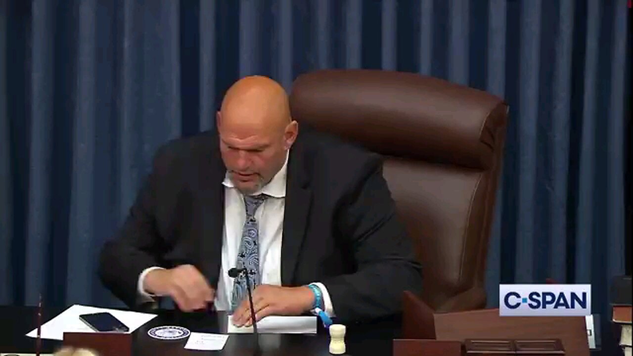 Scripted Much?Hmmm sounds familiar. Sen. Fetterman laughs after accidentally saying bang gavel.