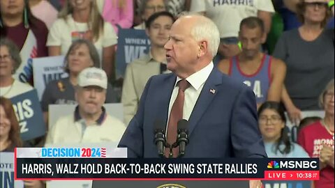 Tim Walz: ‘[Kamala Harris] Has Brought Back Compassion and Decency and Humor and Joy to Our Politics!’