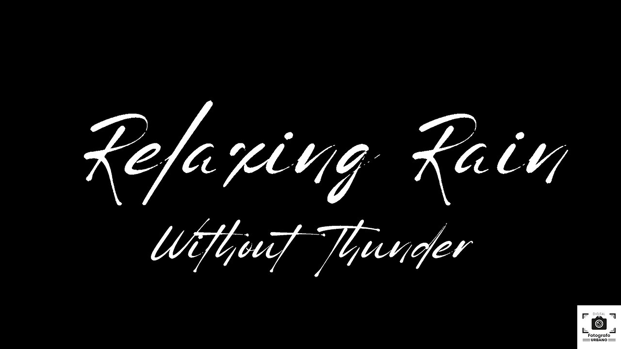 Relaxing Rain Without Thunder Black Screen 12 Hours: Night Rain Sound for Sleep ASMR