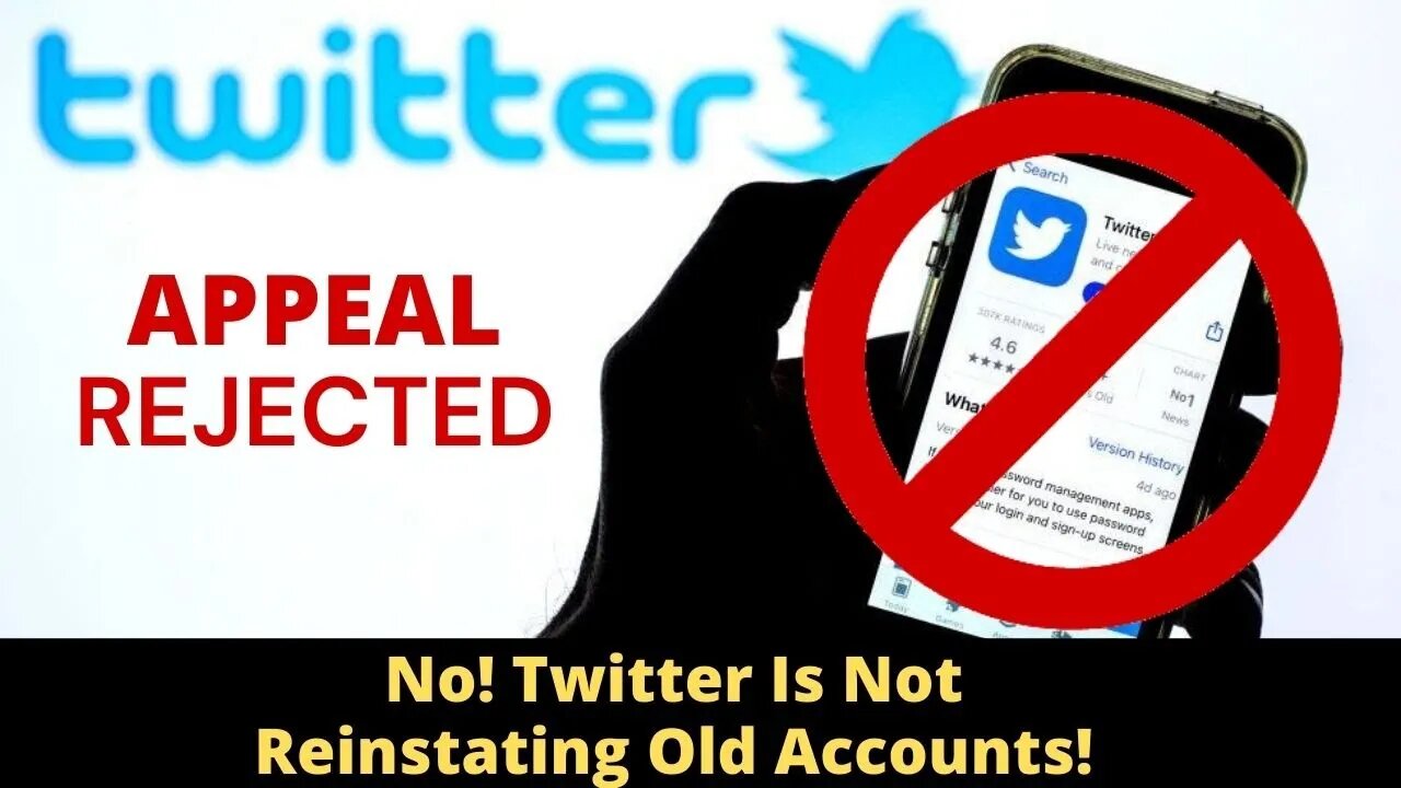 🔴 ATTENTION 🔴 Twitter Is Not Accepting Everyone Back