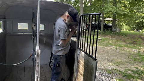 Adding Some Bars To The Livestock Trailer 🐐