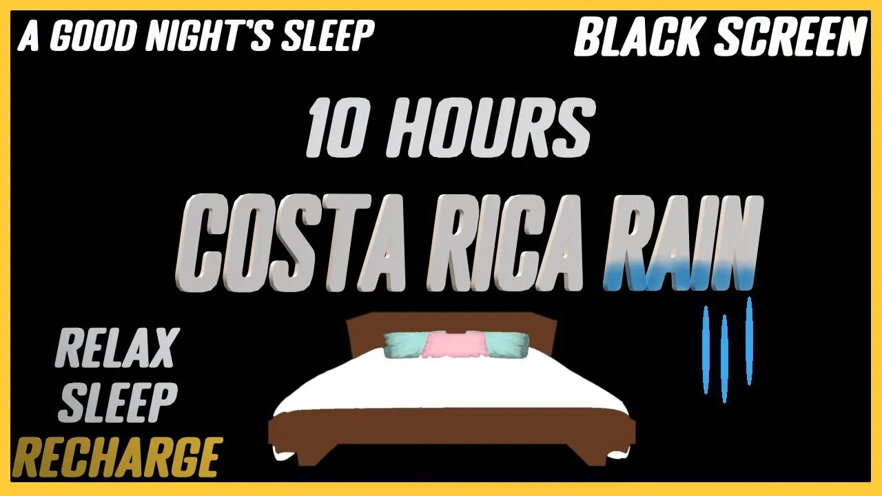 Beautiful Costa Rica Rainforest |Rain Sounds For Sleep
